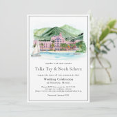 Vintage Palmen | Hawaiianische Hochzeit (Stehend Vorderseite)