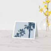 Vintage Palmen Karte (Gelbe Blume)