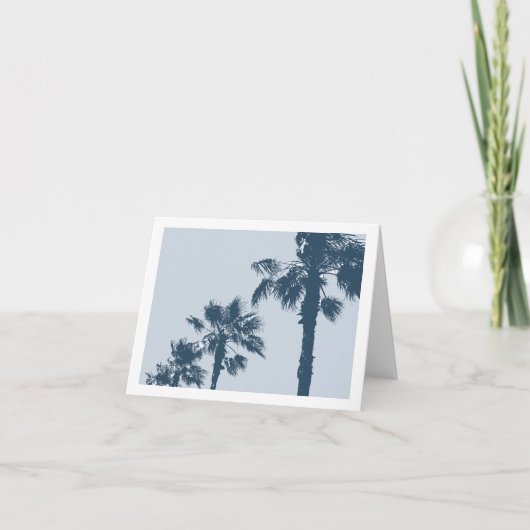 Vintage Palmen Karte (Vorderseite)