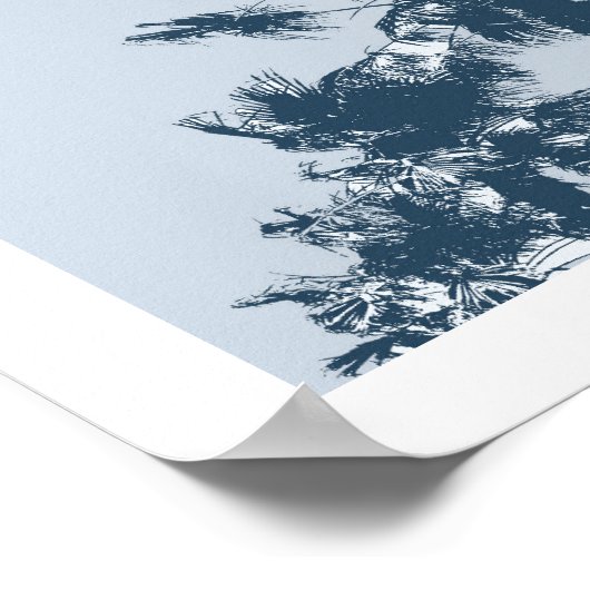 Vintage Palmen Poster (Ecke)