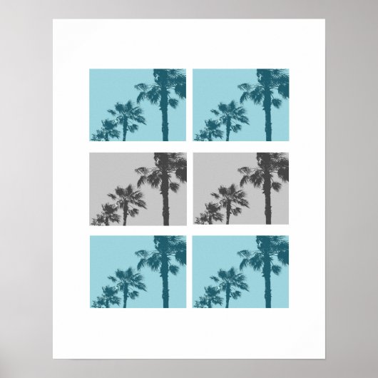 Vintage Palmen Poster (Vorne)