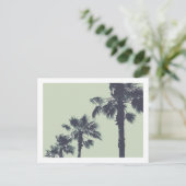 Vintage Palmen Postkarte (Stehend Vorderseite)
