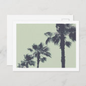 Vintage Palmen Postkarte (Vorne/Hinten)