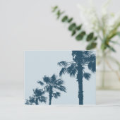 Vintage Palmen Postkarte (Stehend Vorderseite)