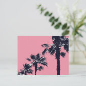 Vintage Palmen Postkarte (Stehend Vorderseite)