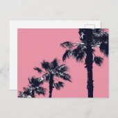 Vintage Palmen Postkarte (Vorne/Hinten)
