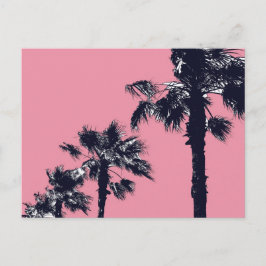 Vintage Palmen Postkarte