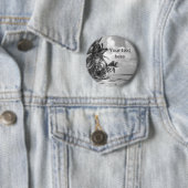 Vintage-Palmenbäume Benutzerdefinierter Text Button (Beispiel)