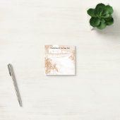 Vintage-Palmenstrand-Ätzung Editierbar 3x3 Post-it Klebezettel (Büro)