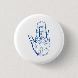 Vintage Palmpalmenübersicht Button