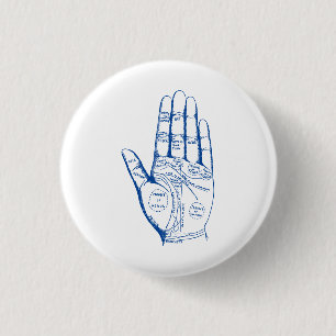 Vintage Palmpalmenübersicht Button