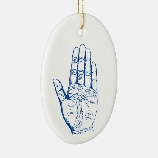 Vintage Palmpalmenübersicht Keramik Ornament (Rechts)