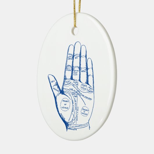 Vintage Palmpalmenübersicht Keramik Ornament (Links)