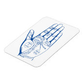 Vintage Palmpalmenübersicht Magnet (Linke Seite)