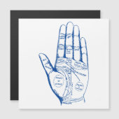 Vintage Palmpalmenübersicht Magneteinladung (Vorne/Hinten)