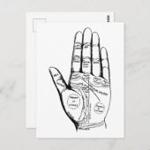 Vintage Palmpalmenübersicht Postkarte (Vorne/Hinten)