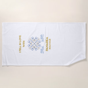 Vintage Panarea Sizilien Luxus Fliese Retro Chic Strandtuch