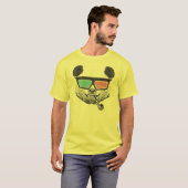 Vintage Panda 3-D-Brille T-Shirt (Vorne ganz)