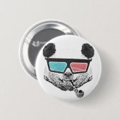 Vintage-Panda-3D-Brille Button (Vorne & Hinten)