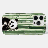 Vintage Panda Phone Case with Bamboo (Rückseite (Horizontal))
