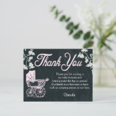 Vintage Panoramadusche Vielen Dank Karten (Stehend Vorderseite)