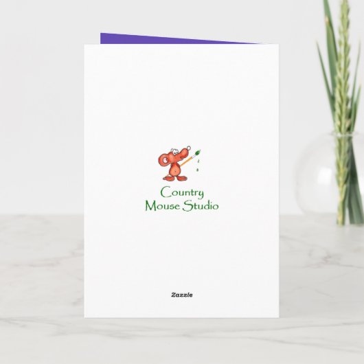 Vintage Pansy Blume Schwiegerministerin Geburtstag Karte (Rückseite)