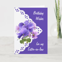 Vintage Pansy Blume Schwiegervater Geburtstagskart