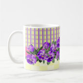 Vintage Pansy Coffee Tasse (Links)