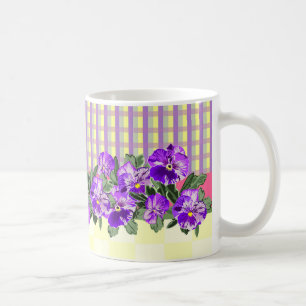 Vintage Pansy Coffee Tasse