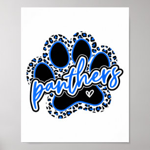 Vintage-Panther-Schule Sport Name Geist Gehen Ck T Poster