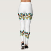 Vintage paon on white leggings (Rückseite)