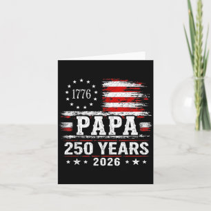 Vintage Papa 250 Jahre 2026 Opa Patriotisch Karte