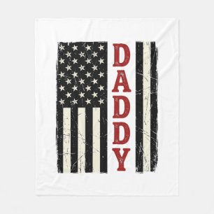Vintage Papa American Flag Shirt Design_1 Fleecedecke