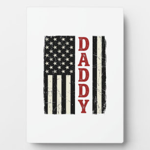 Vintage Papa American Flag Shirt Design_1 Fotoplatte