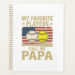 Vintage Papa Baseball Softball Spieler Shirt Desig Planer