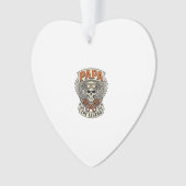 Vintage Papa Biker Skull Legend Ornament (Vorderseite)