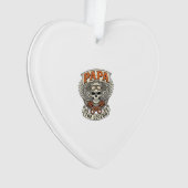 Vintage Papa Biker Skull Legend Ornament (Vorderseite)