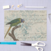Vintage Papagei Seidenpapier (Handwerk)