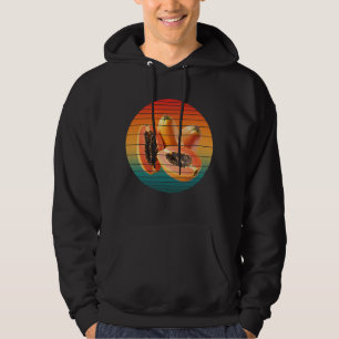 Vintage Papaya-Früchte gesunde vegane Lebensmittel Hoodie