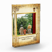 Vintage Paper Design w/ Quote Custom Photo Block  (Links)