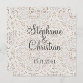 Vintage paper lace wedding (Vorne/Hinten)