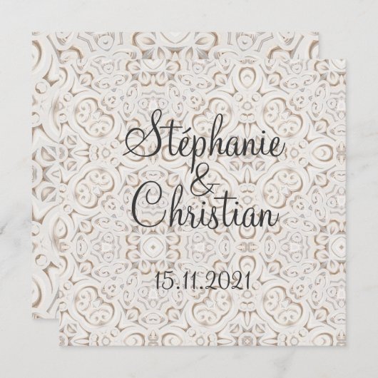 Vintage paper lace wedding (Vorne/Hinten)