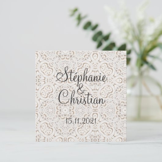 Vintage paper lace wedding (Stehend Vorderseite)