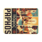 Vintage Paphos-Stadt, Zypern-Urlaubsgeschenk Anden Magnet (Horizontal)