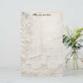 Vintage-Papier Briefpapier (Stehend Vorderseite)