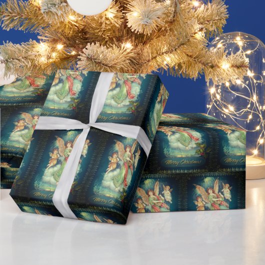 Vintage Papierangels Geschenkpapier (Feiertage)