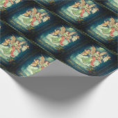 Vintage Papierangels Geschenkpapier (Ecke)