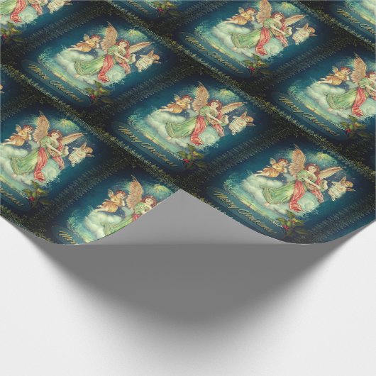 Vintage Papierangels Geschenkpapier (Ecke)