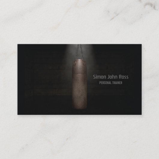 Vintage Papierbeutel-Visitenkarte Visitenkarte (Vorderseite)