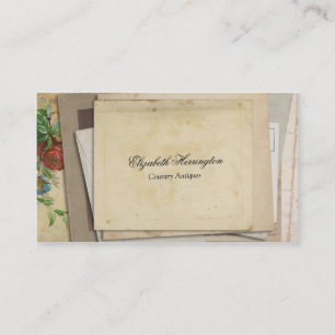 Vintage Papiereintagsfliegen antike Staplungsart Visitenkarte